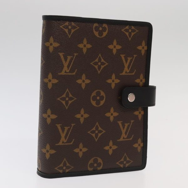 LOUIS VUITTON Monogram Macassar Agenda MM Day Planner Cover R21084 Auth 94356A on Sale