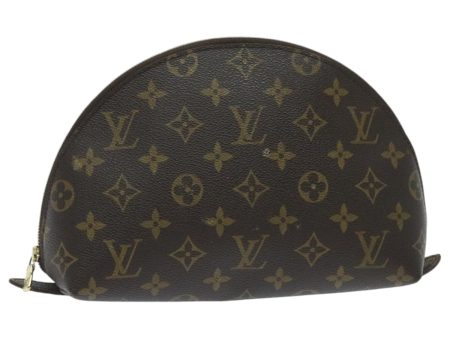 LOUIS VUITTON Monogram Trousse Demi Ronde Cosmetic Pouch M47520  96026 Fashion