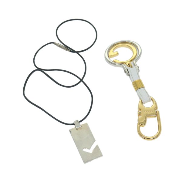 GUCCI Necklace Key Holder Metal 2Set Gold Silver bs10239 Hot on Sale