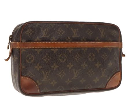 LOUIS VUITTON Monogram Compiegne 28 Clutch Bag M51845  94322 Hot on Sale