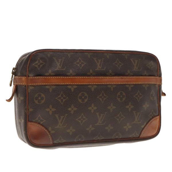 LOUIS VUITTON Monogram Compiegne 28 Clutch Bag M51845  94322 Hot on Sale