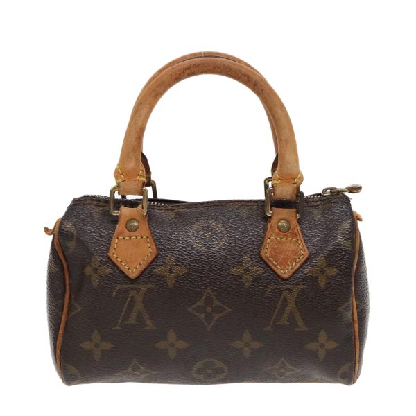 LOUIS VUITTON Monogram Mini Speedy Hand Bag M41534  91638 For Sale