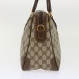 GUCCI GG Canvas Boston Bag PVC Leather 2way Beige kk179 Online Sale