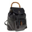 GUCCI Bamboo Backpack Leather Black 003 2034 0030 yk10569 Online now