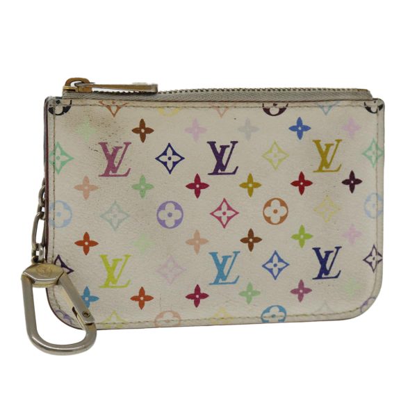 LOUIS VUITTON Multicolor Pochette Cles NM Coin Purse White M93734  94159 Discount