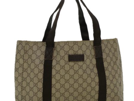 GUCCI GG Canvas Tote Bag Coated Canvas Beige 141624 58802 For Discount