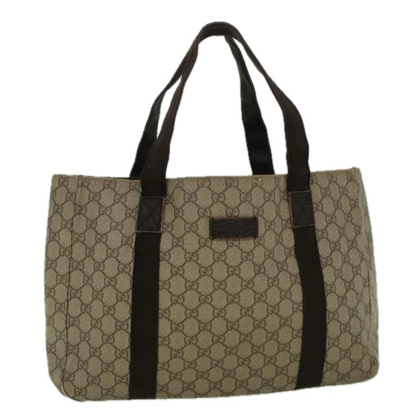 GUCCI GG Canvas Tote Bag Coated Canvas Beige 141624 58802 For Discount