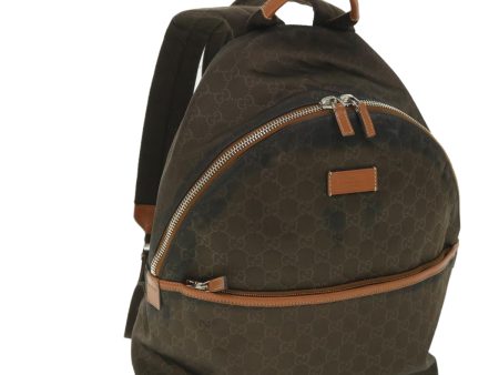 GUCCI GG Canvas Backpack Nylon Brown 190278 55856 Online now