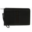 BURBERRY Clutch Bag Leather BlackNew 48120 Sale