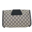 GUCCI GG Canvas Sherry Line Clutch Bag Gray Red Navy 014.122 yk7022B Online