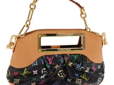 LOUIS VUITTON Monogram Multicolor Judy PM Hand Bag 2Way Black M40258 Auth 90292A For Sale