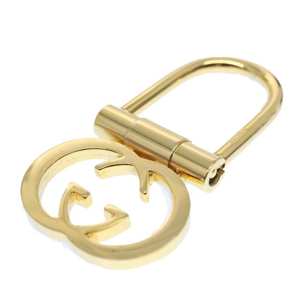 GUCCI Interlocking Key Ring metal Gold Tone ac2581 Hot on Sale