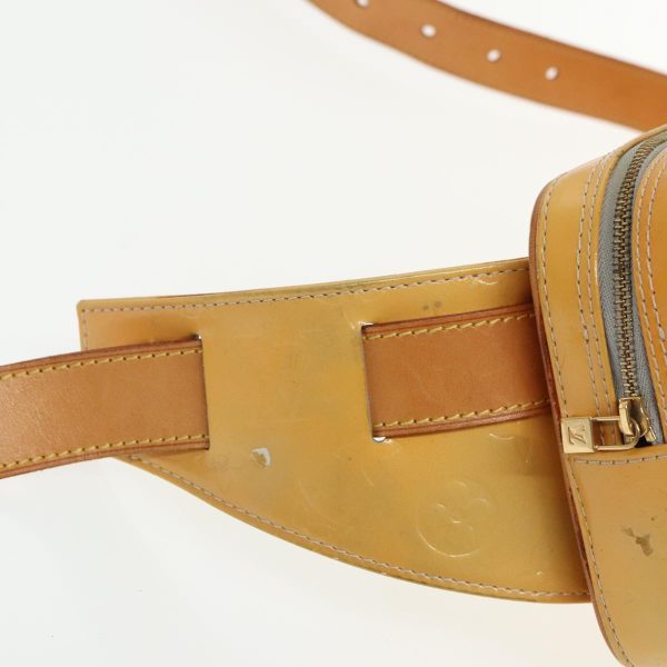 LOUIS VUITTON Monogram Vernis Fulton Waist bag Gris M91041  95868 Online