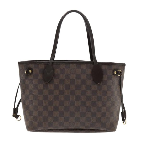 LOUIS VUITTON Damier Ebene Neverfull PM Tote Bag N51109  yk15644 Hot on Sale