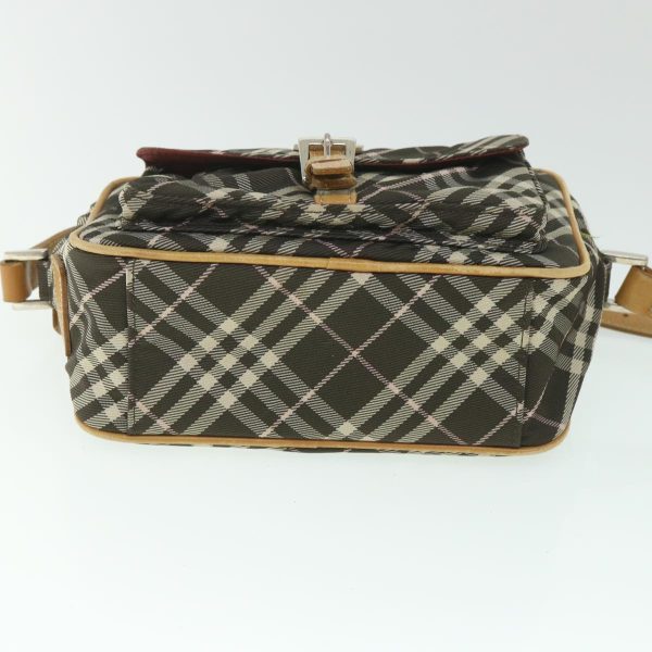 BURBERRY Nova Check Blue Label Shoulder Bag Nylon BrownNew ki3635 Online now