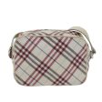 BURBERRY Nova Check Blue Label Shoulder Bag Nylon RedNew yk11525 For Discount