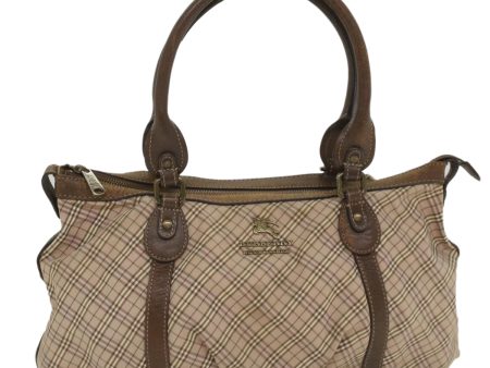 BURBERRY Nova Check Blue Label Shoulder Bag Canvas PinkNew yk8839 Hot on Sale