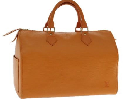 LOUIS VUITTON Epi Speedy 25 Hand Bag Orange Mandarin M5903H  91637 Online