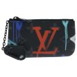 LOUIS VUITTON Monogram Eclipse Multicolor Pochette Cles Purse M81795 Auth 96003 Discount