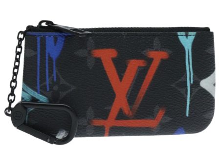 LOUIS VUITTON Monogram Eclipse Multicolor Pochette Cles Purse M81795 Auth 96003 Discount