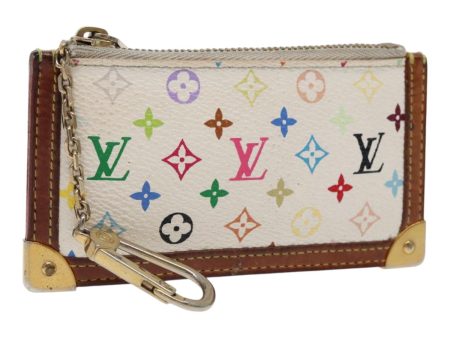 LOUIS VUITTON Monogram Multicolor Pochette Cles Purse White M92655 Auth 94730 Online Hot Sale