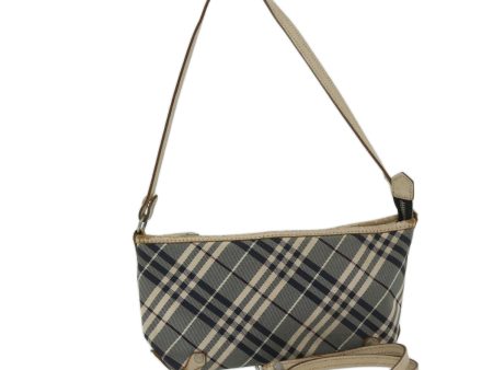 BURBERRY Nova Check Blue Label Shoulder Bag Canvas BlueNew bs12920 For Sale