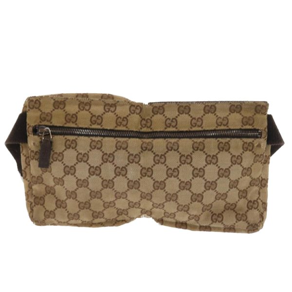 GUCCI GG Canvas Waist bag Beige 28566 56675 on Sale