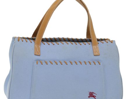 BURBERRY Blue Label Hand Bag Canvas BlueNew ac2928 Online now