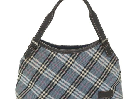 BURBERRY Nova Check Blue Label Shoulder Bag Nylon Canvas BlueNew 59504 Cheap