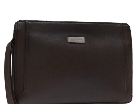 BURBERRY Clutch Bag Leather BrownNew bs12798 For Sale