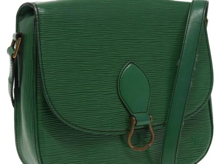 LOUIS VUITTON Epi Saint Cloud GM Shoulder Bag Green M52194  95451 For Sale