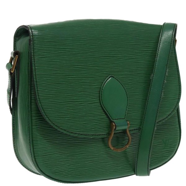 LOUIS VUITTON Epi Saint Cloud GM Shoulder Bag Green M52194  95451 For Sale