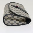 GUCCI GG Canvas Sherry Line Clutch Bag Gray Red Navy 014.122 yk7022B Online