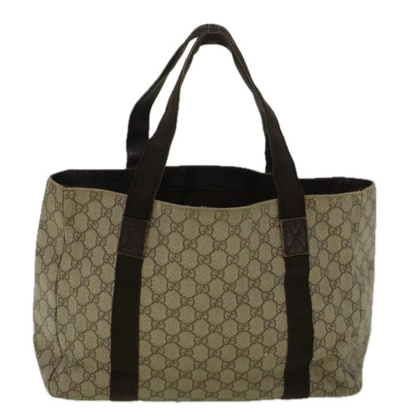 GUCCI GG Canvas Tote Bag Coated Canvas Beige 141624 58802 For Discount