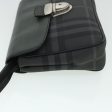 BURBERRY Nova Check Clutch Bag Coated Canvas Leather BlackNew yk8453 Online Sale