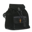 GUCCI Bamboo Backpack Suede Black 003 1956 0030 62682 Online