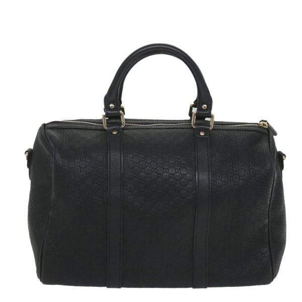 GUCCI Micro GG Canvas Boston Bag 2way Black 449646 57837 Sale