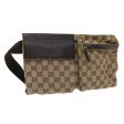 GUCCI GG Canvas Waist bag Beige 28566 57830 Discount