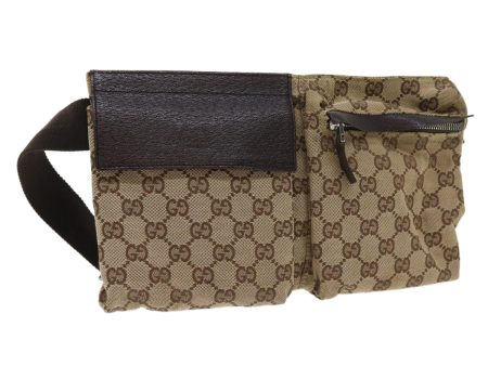 GUCCI GG Canvas Waist bag Beige 28566 57830 Discount