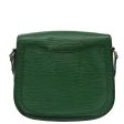 LOUIS VUITTON Epi Saint Cloud GM Shoulder Bag Green M52194  95451 For Sale