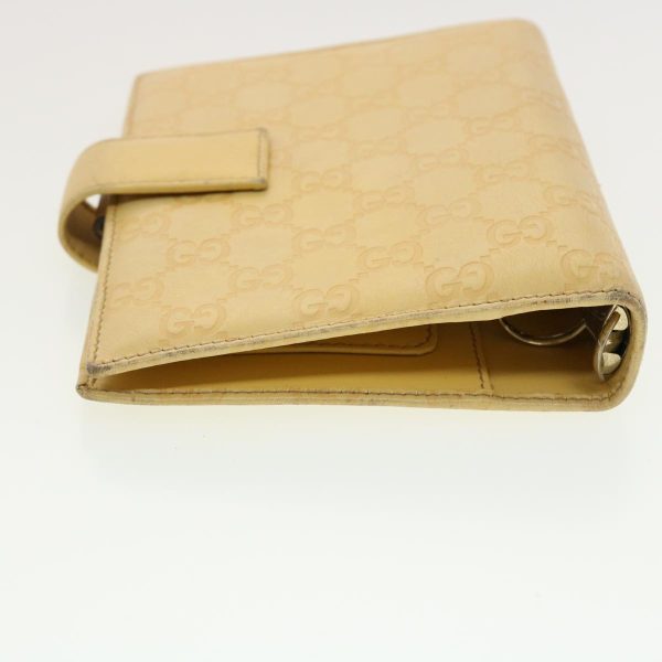 GUCCI Gucci Shima GG Day Planner Cover Leather Yellow 115241 am4214 Online Hot Sale