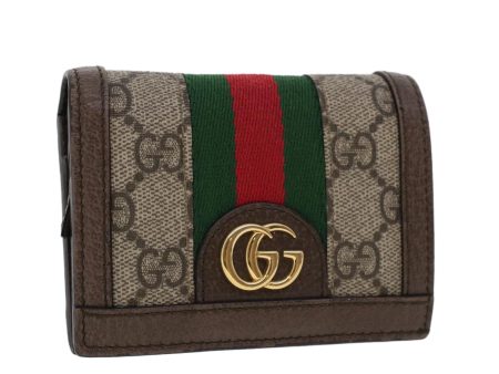 GUCCI GG Canvas Web Sherry Line Ofidia Wallet Beige Red Green 523155 yk7191 Fashion