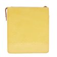 LOUIS VUITTON Monogram Vernis Motto Pouch Lime Yellow M91059  94362 Sale