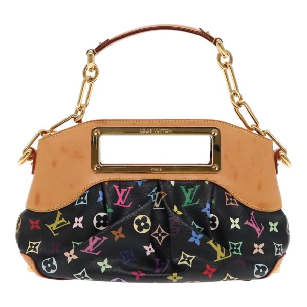 LOUIS VUITTON Monogram Multicolor Judy PM Hand Bag 2Way Black M40258 Auth 90292A For Sale