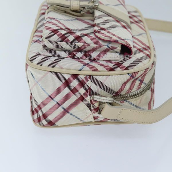 BURBERRY Nova Check Blue Label Shoulder Bag Nylon RedNew yk11525 For Discount