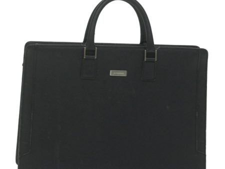 BURBERRY Briefcase Leather BlackNew ep2580 For Cheap