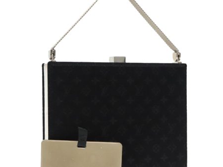 LOUIS VUITTON Monogram Satin Ange MM Hand Bag Black M92101  95282 Online Sale