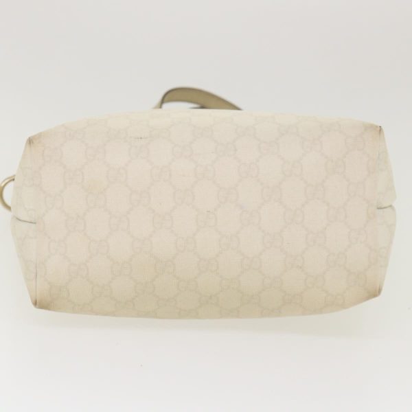 GUCCI GG Canvas Tote Bag PVC Leather White 189896 39964 Online Hot Sale