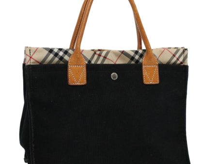 BURBERRY Blue Label Hand Bag Canvas BlackNew bs10228 Online