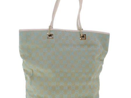 GUCCI GG Canvas Tote Bag Light Blue 46308 Cheap